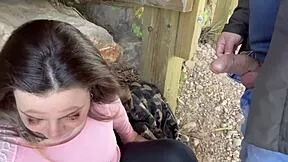 Wild Public Fucking Under River As Crowds Pass On Busy Road