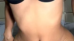 Gorgeous 18+ teen with innocent face relaxes home alone