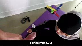 Hey trainer, your Arab hijab teen Destiny Cruz wants to suck and fuck you post-workout as thanks?