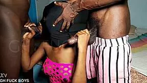 african teen slut like me suckin two huge bbc's non stop