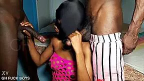 african teen slut like me suckin two huge bbc's non stop