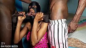 african teen slut like me suckin two huge bbc's non stop