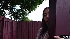 brace face spinner gets her guts crushed