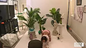 Bts christina sage strips during outfit try on