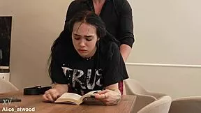 Strict tutor punishes bad student hard