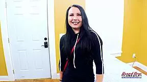 sporty coed withney gives rimjob and swallows