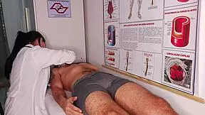 The brazilian housewife gets an erection in front of the nurse
