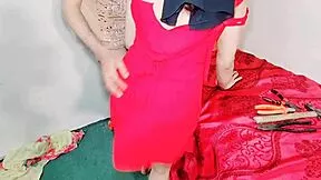 Big dicked electrician rough anal fucking blacked hijab red dressed indian muslim teen 18+ slut in doggystyle anal sex position