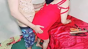 Big dicked electrician rough anal fucking blacked hijab red dressed indian muslim teen 18+ slut in doggystyle anal sex position