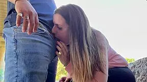 jovencita gets fucked hard by the river in public