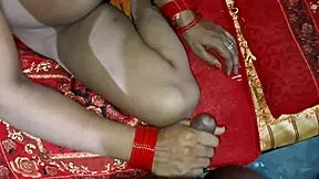 Newly married wife strokes and sucks hard
