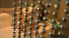 Lesbian dancers lick each others pussy