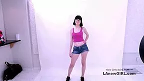 Ravishing brunette goddess gets fucked in modeling audition