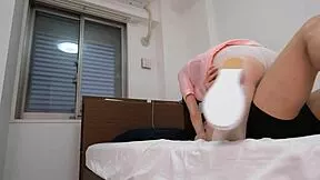 japanese nurse cosplay with rubber gloves does handjob and footjob play