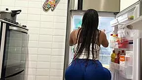 stepdaughter cleaning house drops to suck stepdad