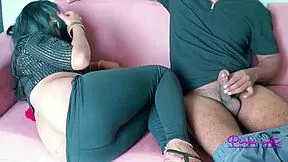 big ass rich desi married lady boss enjoys servants cock in office