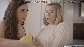 bff gets stepbro to fuck virgin stepsis hard