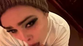 i make this caged cuck watch me suck