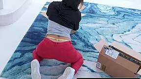 hijab wearing brat punished by stepsisters boyfriend for talking trash