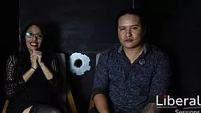 cornudo helps hotwife suck stranger cock at gloryhole