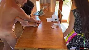 Freeze time stop fucked two maid free use creampie