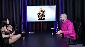 Paulo Avelar interviews models at porn casting