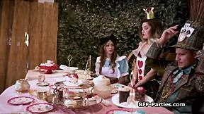 Foursome in the wonderland with beautiful pussies