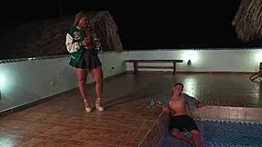 I had sex with my stepsons best friend in the backyard pool