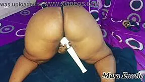 Squirting Ebony Bbw Solo Masturbation - Mara Exotic