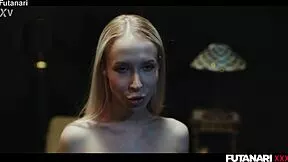 It follows shemale horror parody with petite blonde creampied
