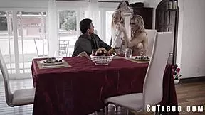 Kinky Stepmom And Stepdaughter Interview Potential Stepdaddy To Join Their Twisted Family