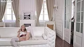 Tiffany Tatum laps up cum after cosplay