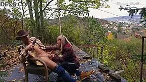 behind the scenes of petite chick gina gerson outdoor fuck
