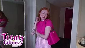 babysitter strawberry fields takes bosses cum in her teen pussy