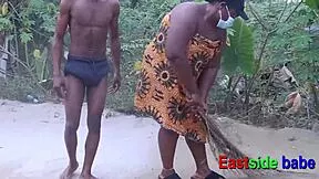 african bbw eastsidebabe begged to get fucked while sweeping