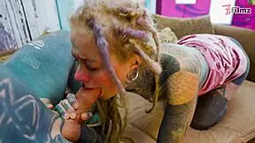 hot teen 18+ brunette em indica blowjobs and fuck stepbro on cam