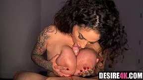 Arabelle Raphael Performs Sloppy Blowjob Rimjob And Boobjob
