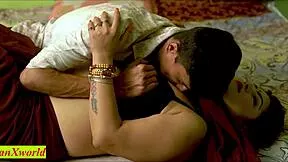 indian romantic wife enjoys hot sex with big cock and creampie