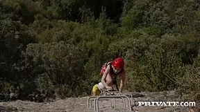 Private com - brunette hottie kate quinn milks a dick in the mountains