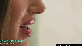 nuru massage jewel diamant rewards neighbor with slippery nuru fuck after shower fix