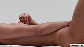Small tits ebony alexis tae masturbates solo