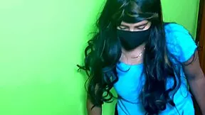 Asian wife dressed as maid gets licked and fucked doggystyle at work with creampie