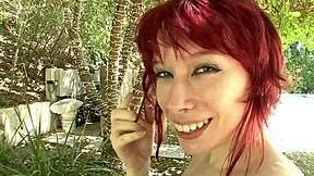 redhead teen takes big cock and cum in mouth