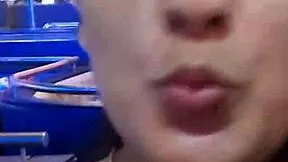 bia fire drains balls in quick backstage fuck