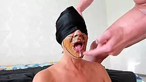 gilf swallows huge cumshot right in her mouth