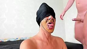 gilf swallows huge cumshot right in her mouth
