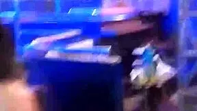 bia fire drains balls in quick backstage fuck