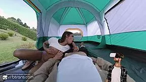vrb trans teen brazilian shemale fucks bareback on camping