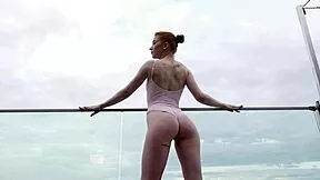 Redhead Gymnast Takes Big Cock Doggystyle In Morning Workout