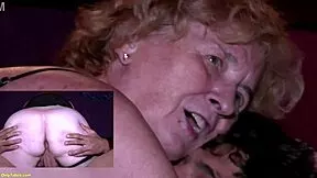 Monstercock surprise for old grandma
